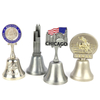 Custom US Market Chicago Boston Travel Souvenirs Metal Table Die Casting Dinner Bells