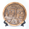 Custom France Paris Souvenir Plate 3D Zinc Alloy Metal Plate OEM Manufacturer