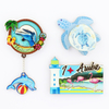 Custom Logo 3D MDF Fridge Magnet Beach Sea Turtle Tourist Souvenirs Refrigerator Magnets
