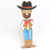 Custom Metal Bobble Fridge Magnet 3D City Souvenir Wobbly Spring Refrigerator Magnet