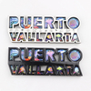 Customized Design Mexico City Puerto Vallarta Souvenir 3D MDF Wood Fridge Magnet