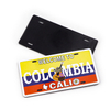 Customized Logo Colombia Cali Souvenir Aluminum Car License Plate Fridge Magnet for Decor
