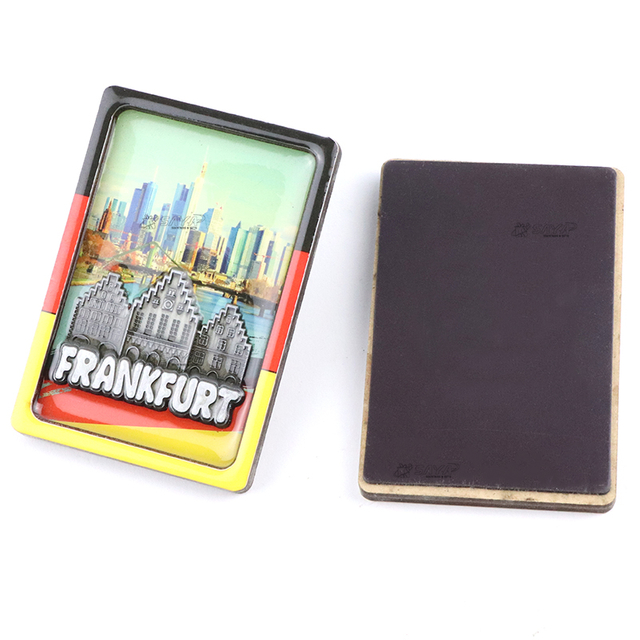 Custom Logo Wooden MDF Refrigerator Magnet 3D Germany City Souvenir Wood Fridge Magnets