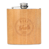 Wholesale Custom Logo Wooden Hip Flask Liquor Whiskey Alcohol Portable Pocket Hip Flasks