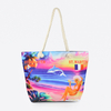 Personalized Canvas Sea Ocean Souvenir Bag Large Summer Tote Beach Bag Custom Logo