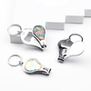 Customized Logo Epoxy Tourist Souvenir Opener Function Nail Cutter Clipper Keychain