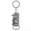 Custom Boston Chicago Souvenir Keychain Personalized Logo Enamel 3D Keyring Metal Key Chains