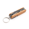 Custom Logo 11 in 1 Multi Pocket Knife Souvenir Wood Knife Keychain
