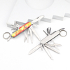 Custom Logo Metal Souvenir Multipurpose Knife Keychain Multi Tool Folding Pocket Knife