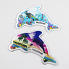 Custom Shape Beach Ocean Island Souvenir Metal Aluminum Foil Refrigerator Magnet for Fridge