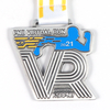 Custom Design Zinc Alloy Running Marathon Metal Sports Medal with Ribbon