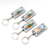 Factory Custom Logo Summer Beach City Island Florida Souvenir Mini Car License Plate Keychain