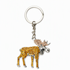 Custom Rhinestone Keychain Personalized Design Luxury Souvenir Gifts Metal Keyring Key Chain