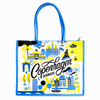Manufacture Custom Logo Printing Canvas Shoulder Bag Prague City Tourist Souvenir Tote Bags