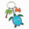 Custom Design Seychelles Island Beach Souvenir Metal Enamel Charm Keychain