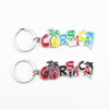 Wholesale Customized Design Costa Rica Island Beach Tourist Souvenir Keychain Metal Enamel Key Chain