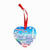 Customized Ceramic Christmas Ornament Souvenir Xmas Tree Pendant Hanging Decoration for UV Printing