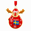 Personalized Travel Souvenir Gift Xmas Hanging Decor Custom Resin Christmas Tree Ornament