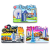 Customized Creative Dubai Tourism Souvenir 3D Resin Mangetic Refrigerator Magnet for Fridge Decor