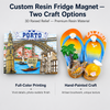 Personalized Resin Crafts Countries Tourist Souvenir Customized Resin Refrigerator Magnet for Fridge