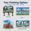 Custom Design Countries Tourist Souvenir Epoxy 3D MDF Wooden Refrigerator Fridge Magnet
