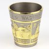 Personalized US NYC Souvenir 3D Engraved Shot Glass Custom Metal Shot Glasses