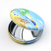 Wholesale Customized Logo Sea Beach Island Travel Souvenir Gifts Mini Folding Pocket Mirror