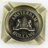 Custom Design Zinc Alloy Singapore Souvenir Metal Ash Tray Metal Cigarette Cigar Ashtray