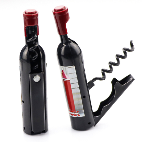 Customized Logo Bottle Shaped Multi Function Wine Corkscrew Wine Bottle Opener