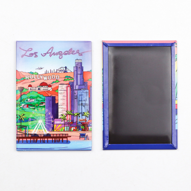 Custom Logo Countries Souvenir Metal Tin Plate Photo Refrigerator Magnet Iron Tinplate Fridge Magnet