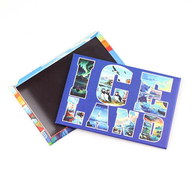 Custom Logo Iceland Souvenir Countries City Travel Souvenir Tinplate Tin Fridge Magnet