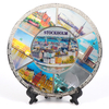 Factory Custom Design 3D Countries City Souvenir Decorative Metal Souvenir Plate