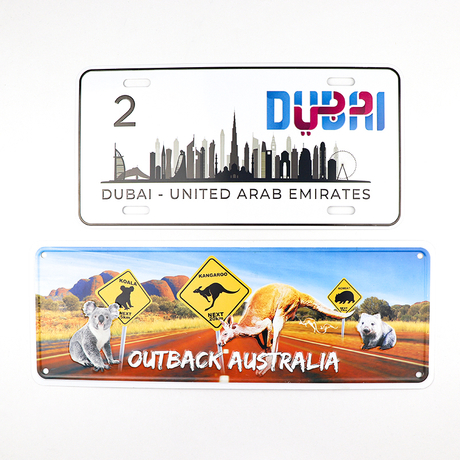 Custom Embossed Australia Countries Tourist Souvenirs Metal Decorative Aluminum Car License Plate