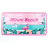 Customized Beach Miami Souvenir Beach Seaside Tourist Aluminum Car Number License Plate for Decor