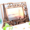 Custom Design Zinc Alloy Vintage Paris Souvenir Table Decor Metal Photo Picture Frame