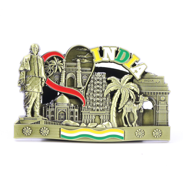 Customised Made India Souvenir Metal Crafts Table Business Name Card Holder