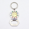 Custom Bottle Opener Keychain Country Souvenir Metal Spinning Rotated Metal Keychain