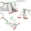Customised Design Morocco Souvenir Alphabet Letter Keychain Initial Metal Key Chain