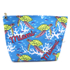 Custom Polyester Cosmetic Bag Travel Souvenir Gifts Toiletry Makeup Pouch Bag with Zipper