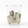 Personalized Custom Engraved Logo Tourist Souvenir Metal Glass Shot Glasses