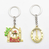 Custom Logo Gold Plated Japan Countries Travel Souvenir Keychain Metal Key Chains