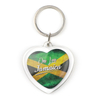 Customized Various Shapes Clear Acrylic Key Chain Jamaica Souvenir Keychain for Gift Shops Wholesalers