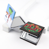 Customized Logo Souvenir Pocket Mirror Metal Mini Foldable Compact Hand Mirror