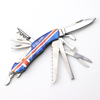 Customized UV Printing Logo Souvenir Multi Tool Function Pocket Folding Knife Keychain