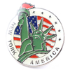 Custom Logo US Souvenir Brooch Badge Safety Metal Enamel Lapel Pins for Clothes Hat
